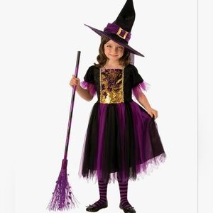 Color Magical Witch Girls Custome
